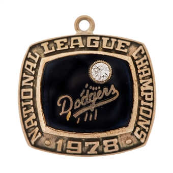 1978 Los Angeles Dodgers National League Championship Pendant (PSA/DNA)